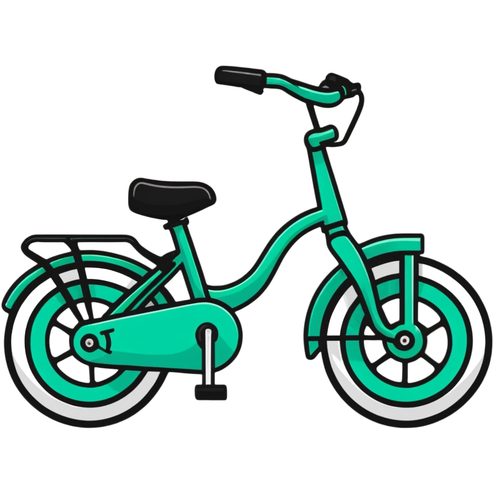 polished glossy bicycle with metallic finish emoji