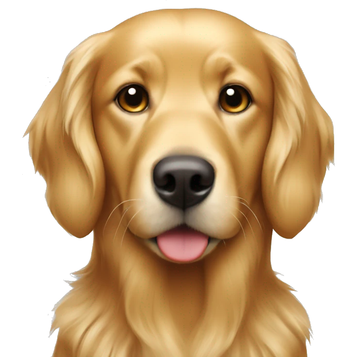  blonde and golden retriever red colored emoji