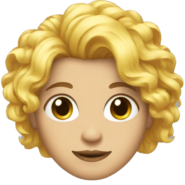 Cyrly hair emoji