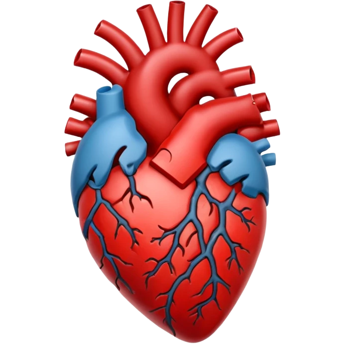 coracao anatomico rachado no meio emoji