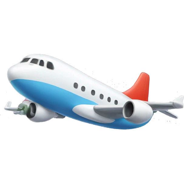 Cute airplane emoji