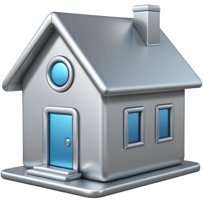 3D house icon emoji