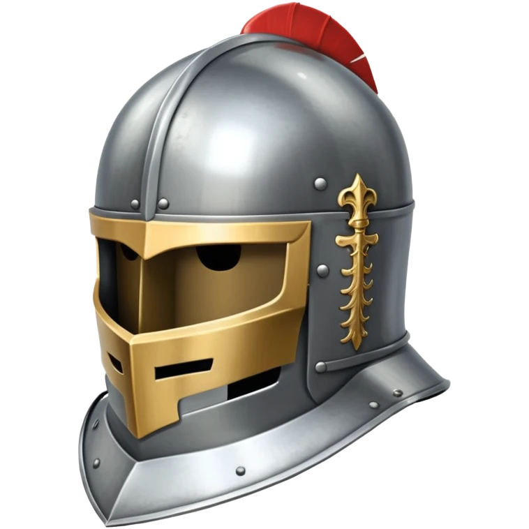 medieval knight helmet with visor emoji
