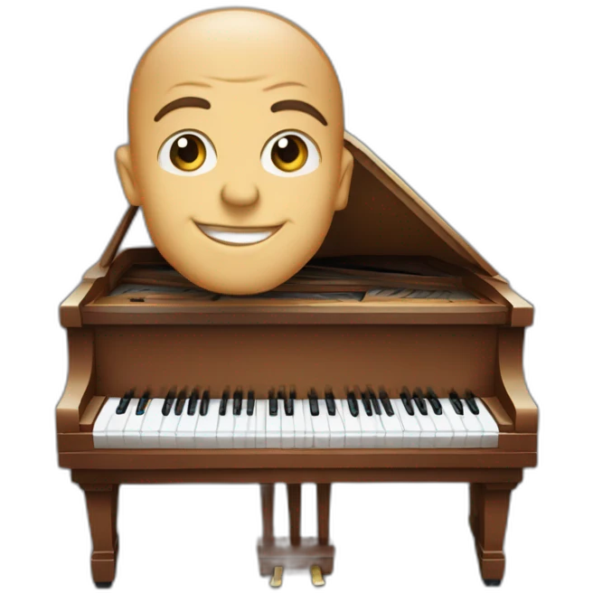 Pascal obispo sur un piano emoji