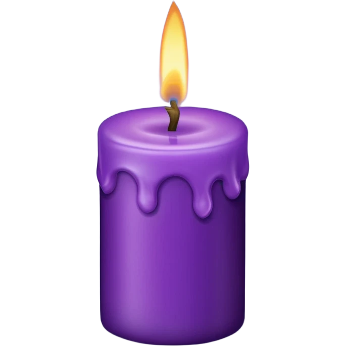 burning the midniight oil- make it purple candle  emoji