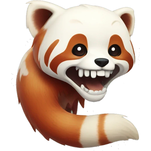 red panda skeleton
 emoji