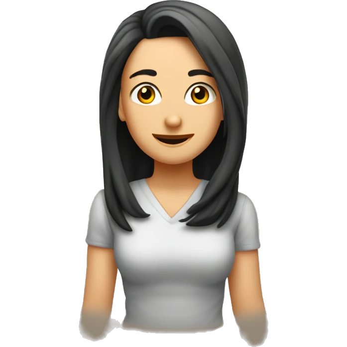 kısa saçlı kahküllü tatlı bi kz emoji