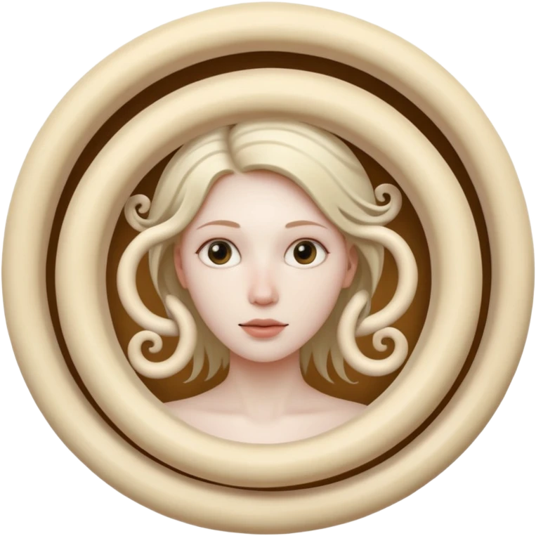 spiral with a human figure inside emoji