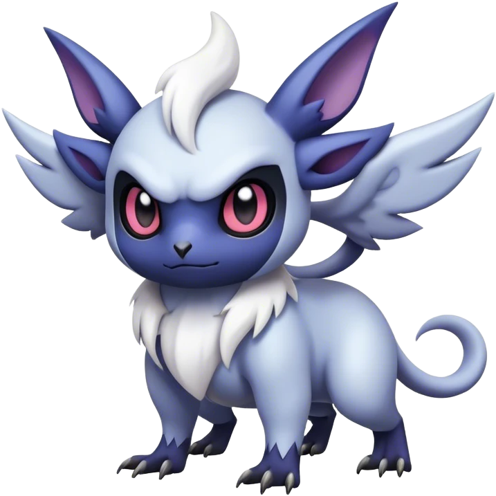 Edgy Cool Kawaii Noibat-Absol-Pokemon Full Body emoji
