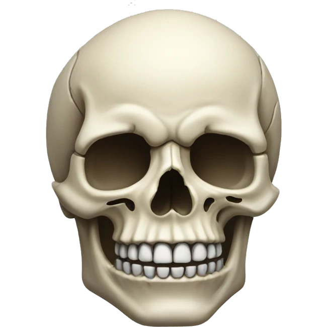 super realistic skull emoji emoji