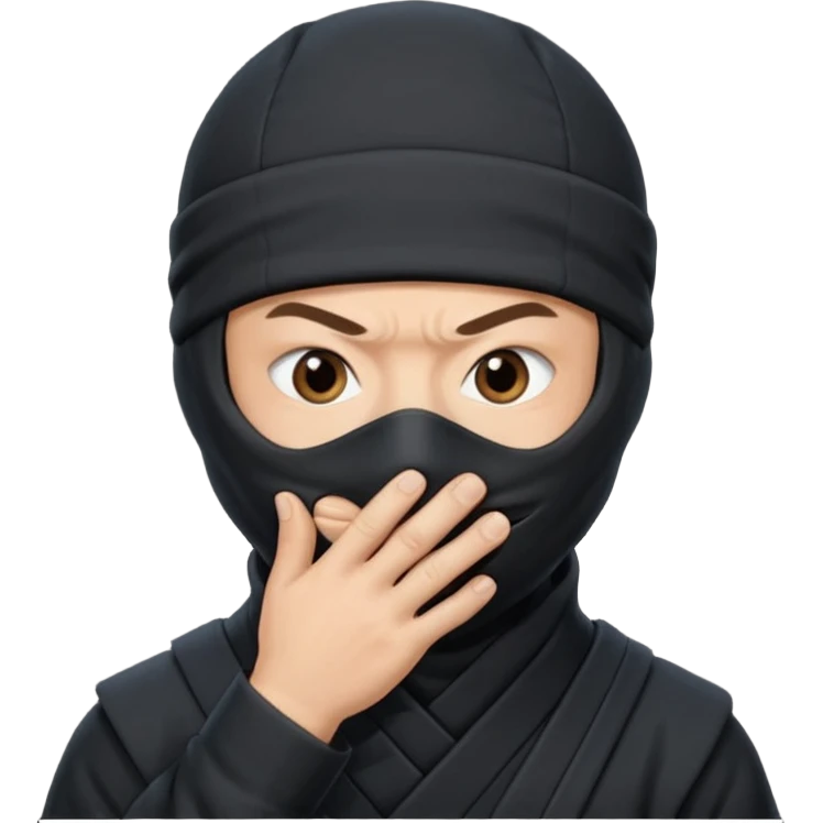 foto do Ninja ele mandando calar a boca emoji