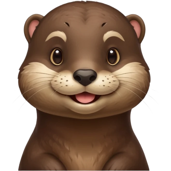 a flirty italian otter emoji
