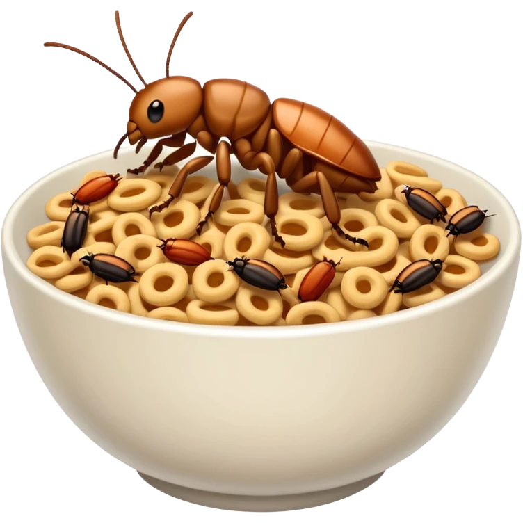 ROACHES IN THE CEREAL???? emoji