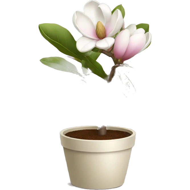 Magnolia in a pot emoji