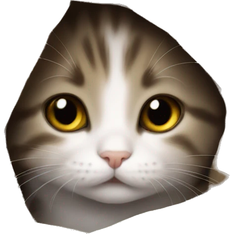 a kitten under a blanket emoji