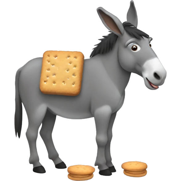 Donkey with biscuits  emoji