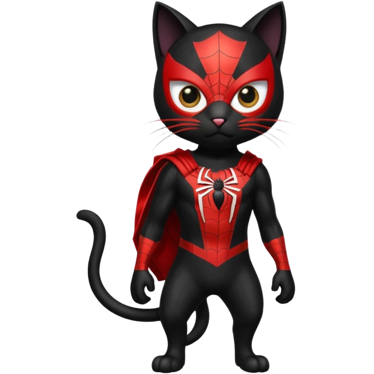 Cat but spider Man emoji