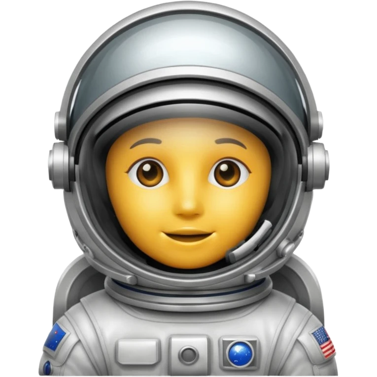 Astronaut helmet with Suggests a contained environment and communication. emoji