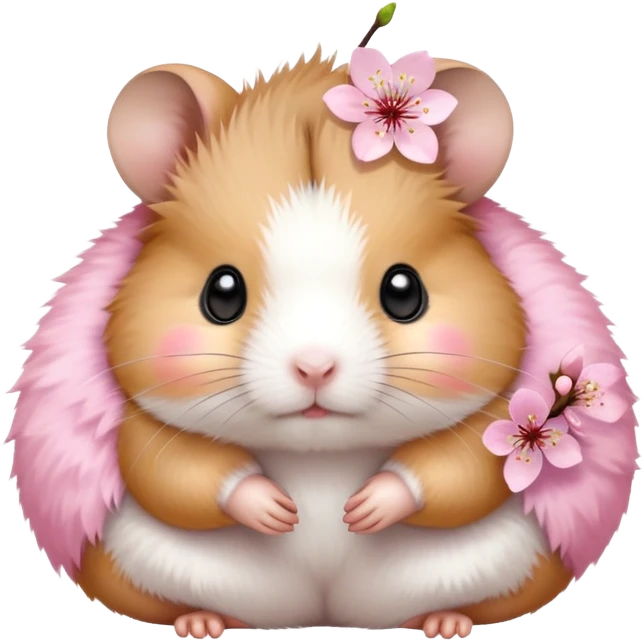 small hamster cherryblossom body emoji