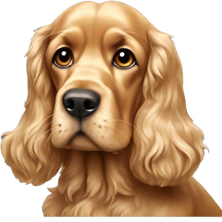 old golden cocker spaniel emoji