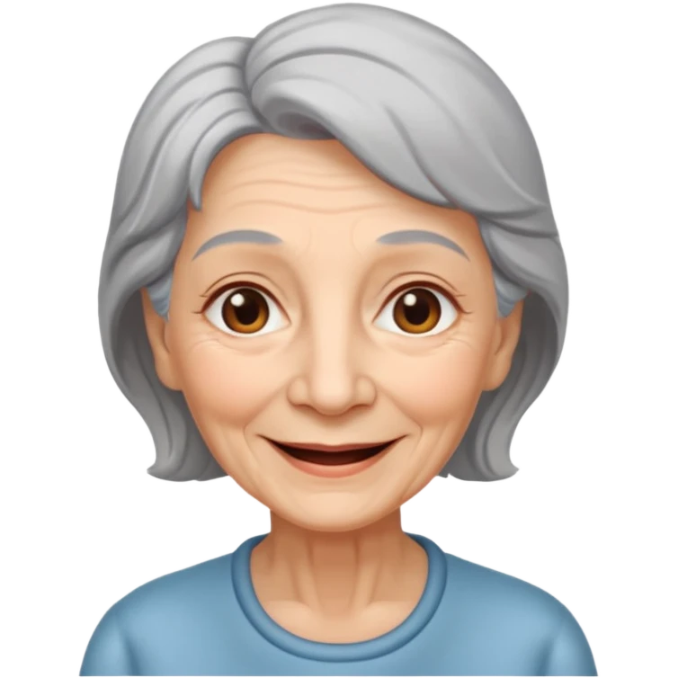 The kind and amiable grandmother in Grimm's fairy tales emoji