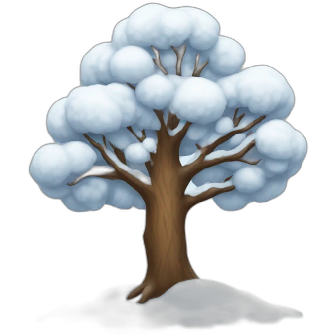 snow tree emoji