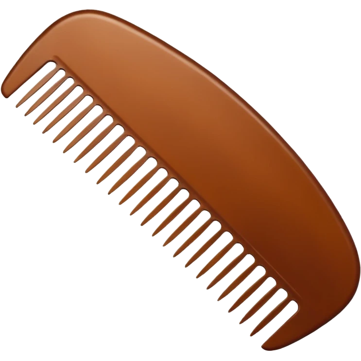 Brown comb emoji