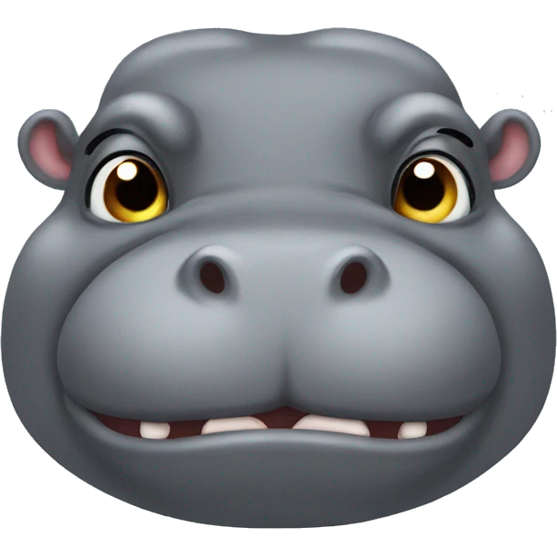 ugly hippo emoji