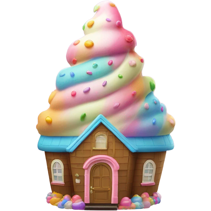 Ice cream house emoji
