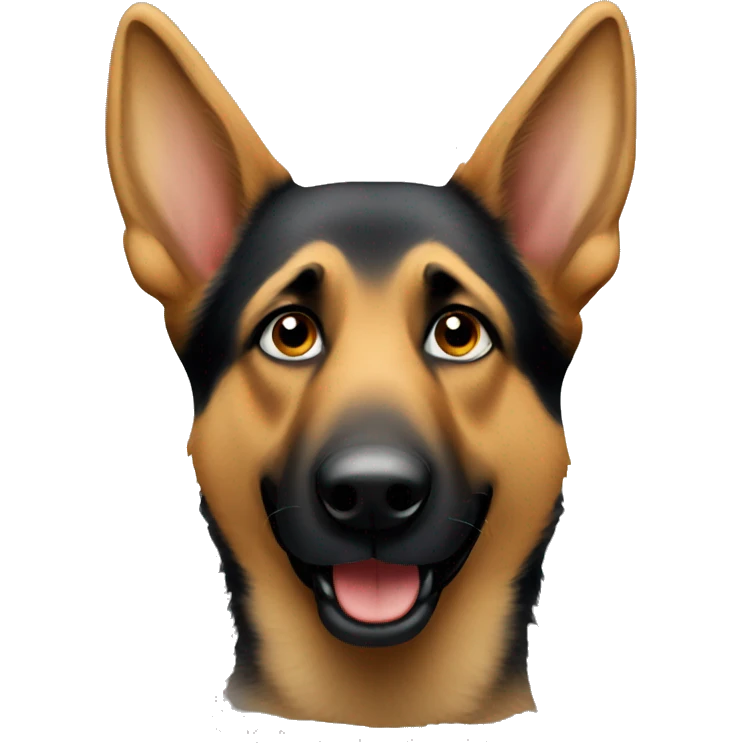 german shepherd face emoji