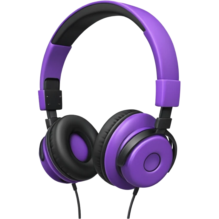 purble headphone emoji