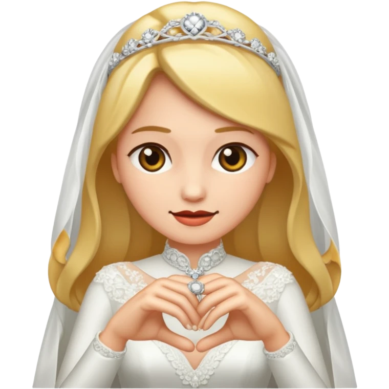 bride with wedding ring emoji