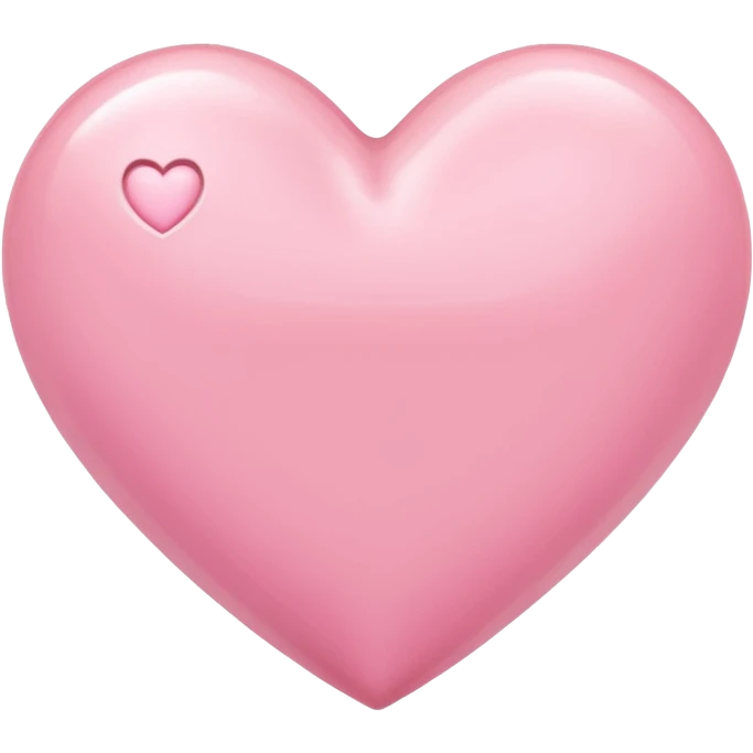 Light pink heart emoji