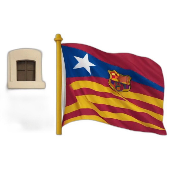 bandera del barcelona emoji