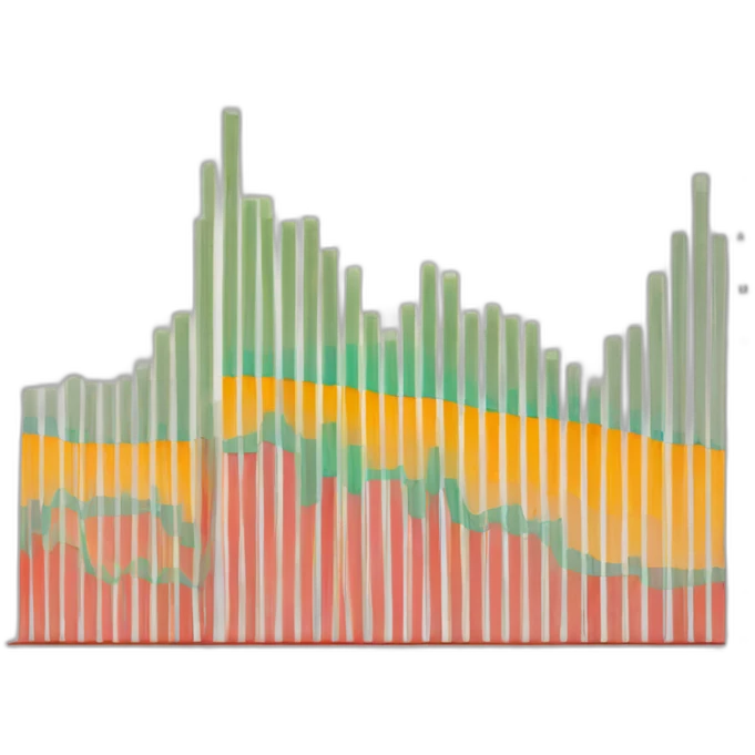 bar graph showing data insights emoji