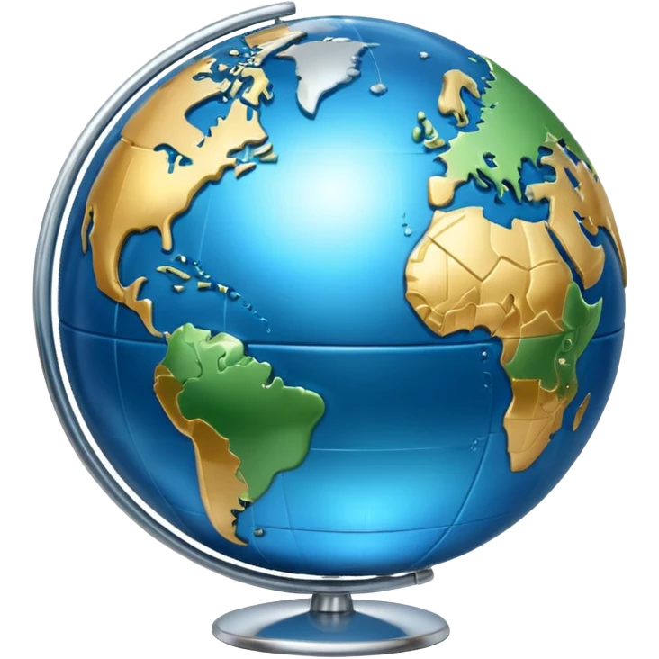 The internet globe on a scale emoji