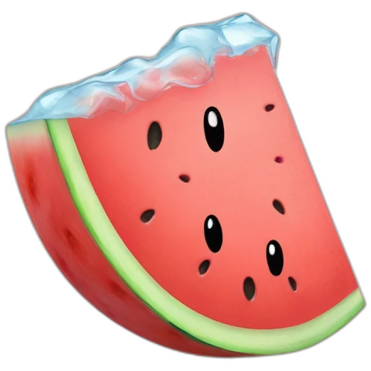 icy watermelon emoji