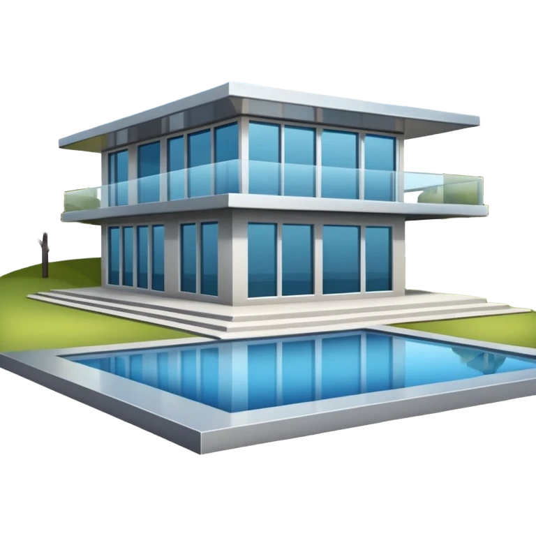 a modern house emoji