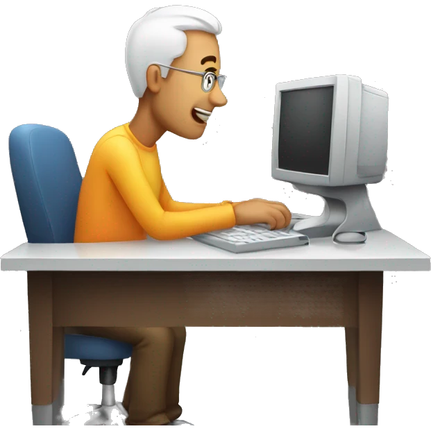Man on Computer  emoji