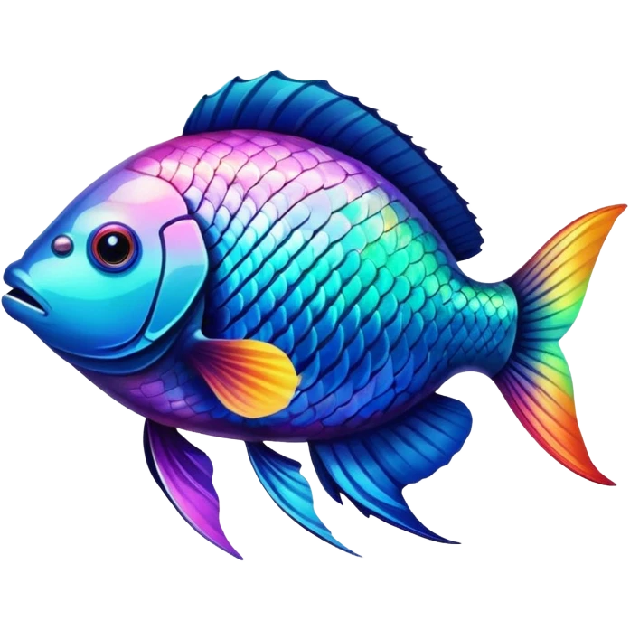 colorful tropical fish emoji