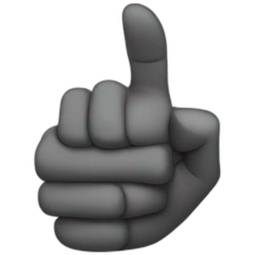 hand pointing forward emoji