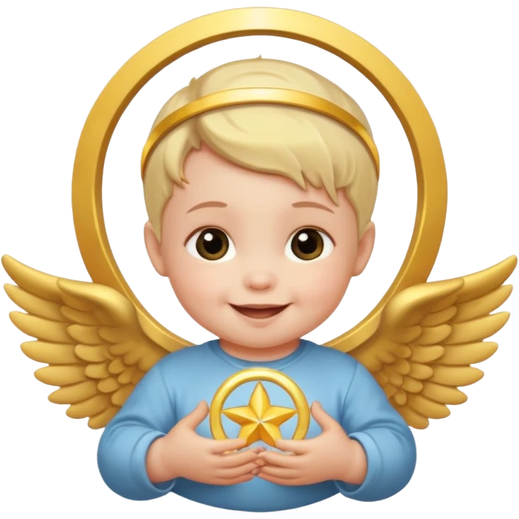 baby with halo emoji