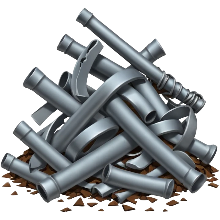 metal debris from the plane emoji