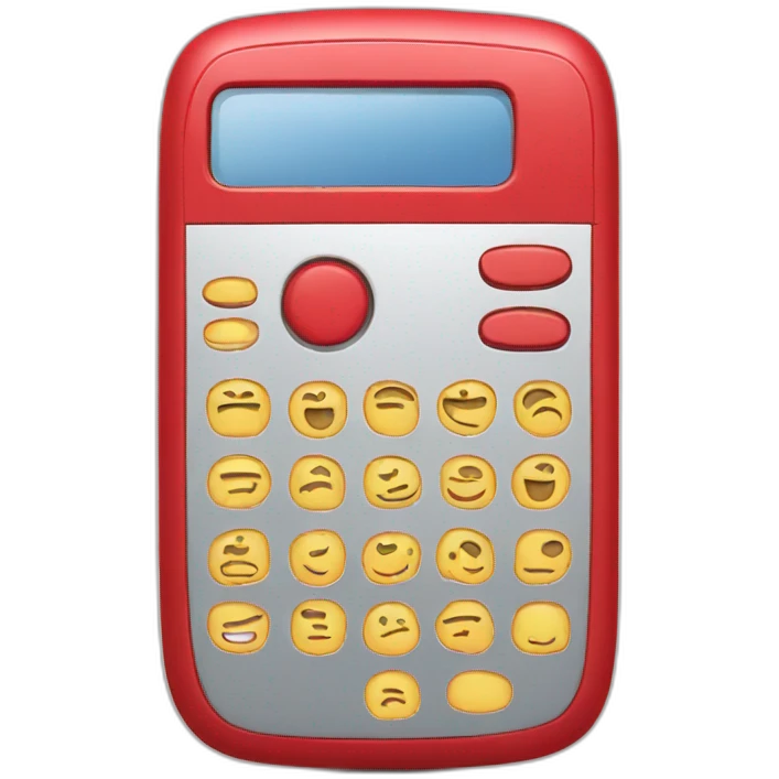 Red mobile phone  emoji