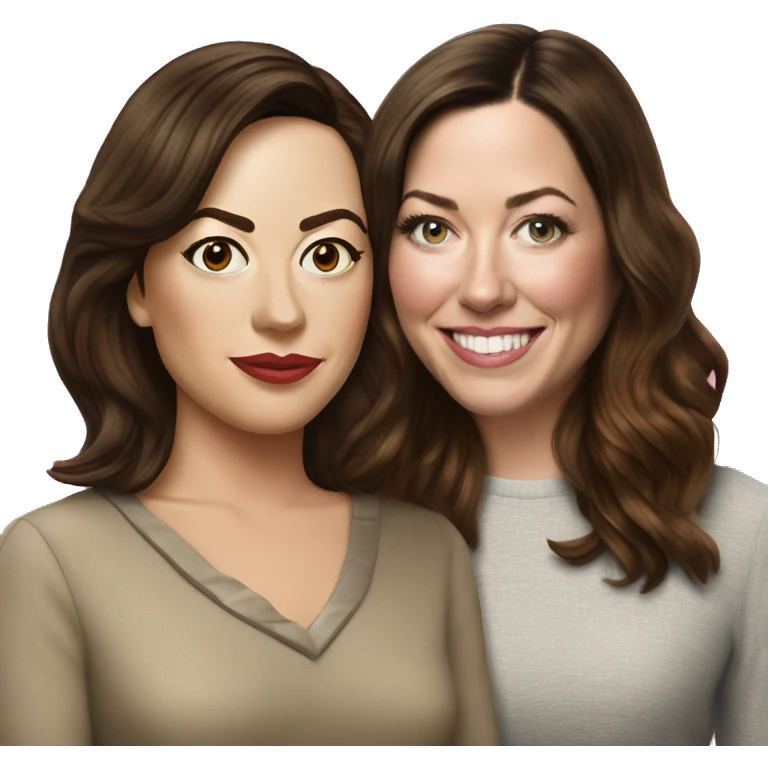 Aubrey Plaza and Kathryn Hahn emoji