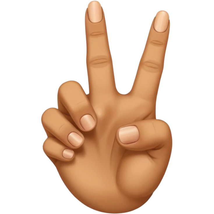 The emoji is simply the middle finger down and the hand open emoji