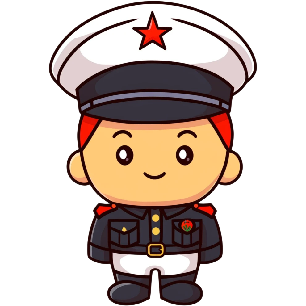 Tomato wearing Napoleon Bonaparte's bicorne hat and military officer uniform emoji