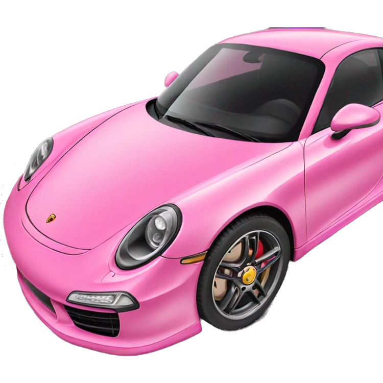 Pink Porsche  emoji