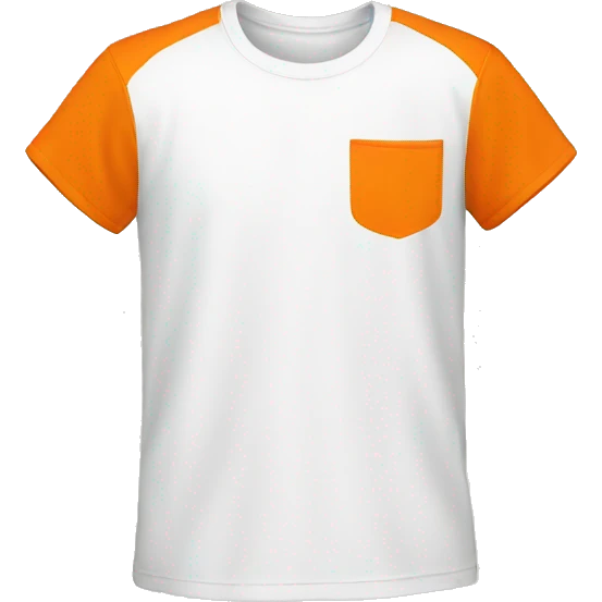 orange and white t shirt emoji