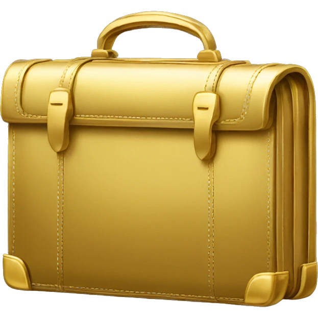 gold briefcase emoji